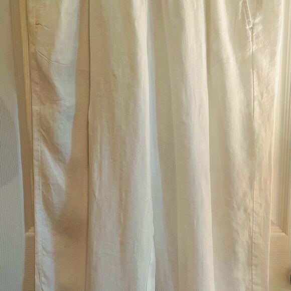 Eileen Fisher Linen Wide Leg Pants - Picture 3 of 11